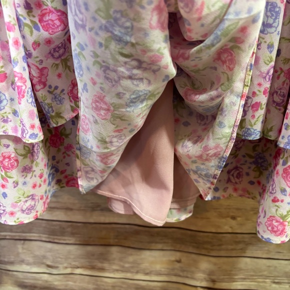 LPA Iga Mini Dress Devon Floral REVOLVE Devon Floral Pink Small - Picture 6 of 10